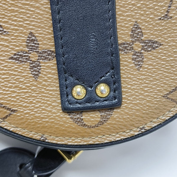 BOITE CHAPEAU Mini Monogram Coated Canvas Brown