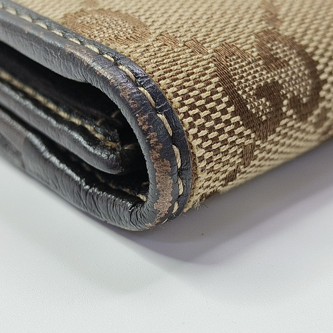 Monogram Canvas Wallet Brown