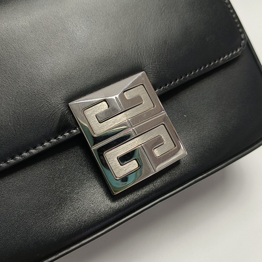 Calfskin Shoulder Bag Black