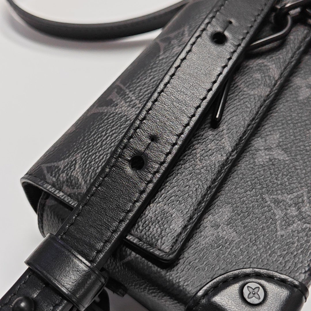 STEAMER Mini Monogram Coated Canvas Black