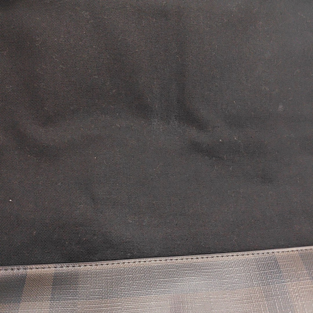 Coated Canvas Crossbody Bag Large Black