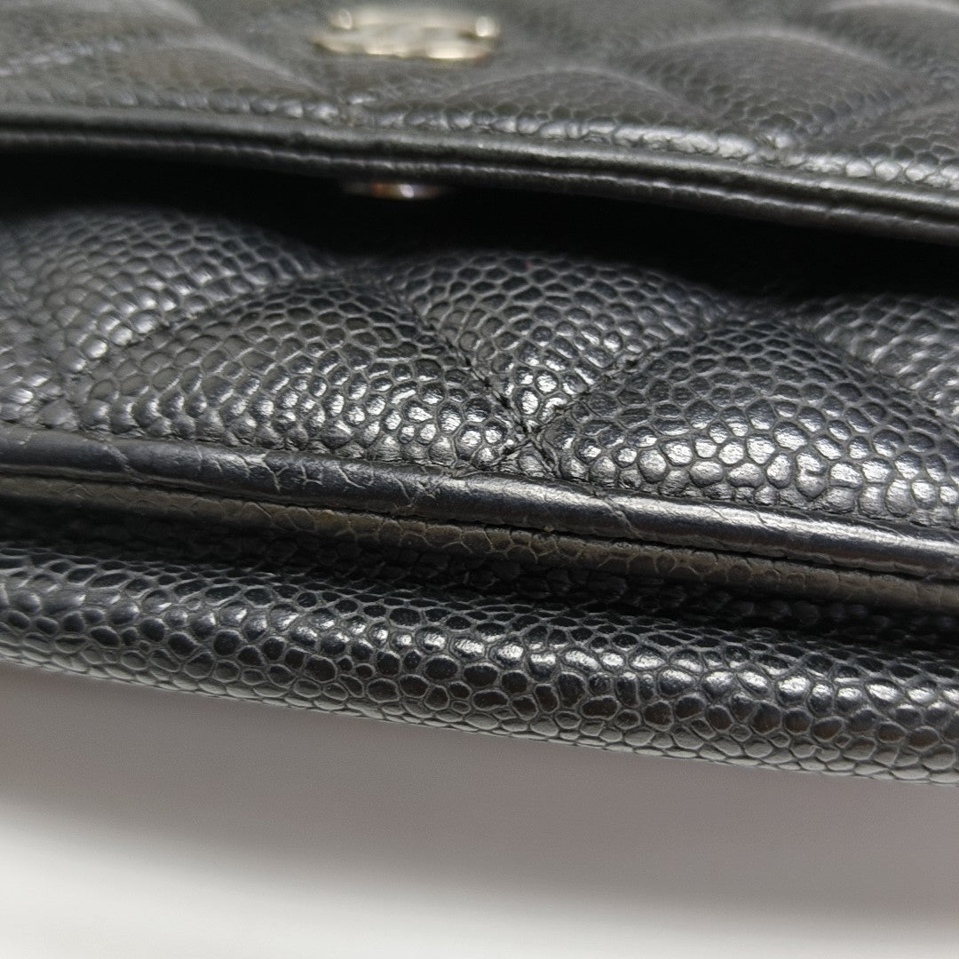 WOC Quilted Grained Calfskin Black