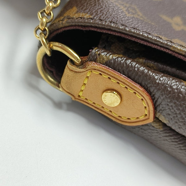 FAVORITE PM Monogram Coated Canvas Brown