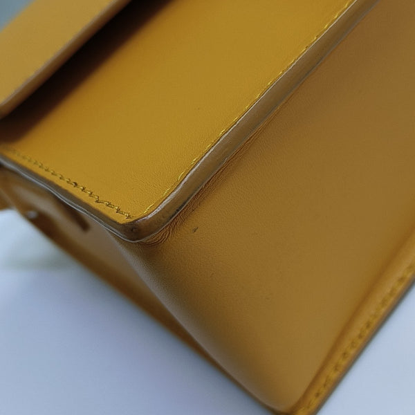 Calfskin Shoulder Bag Yellow