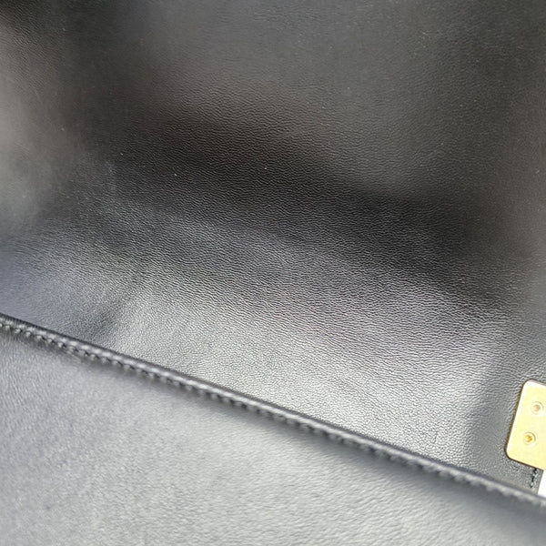 BOY CHANEL Medium Quilted Lambskin Black