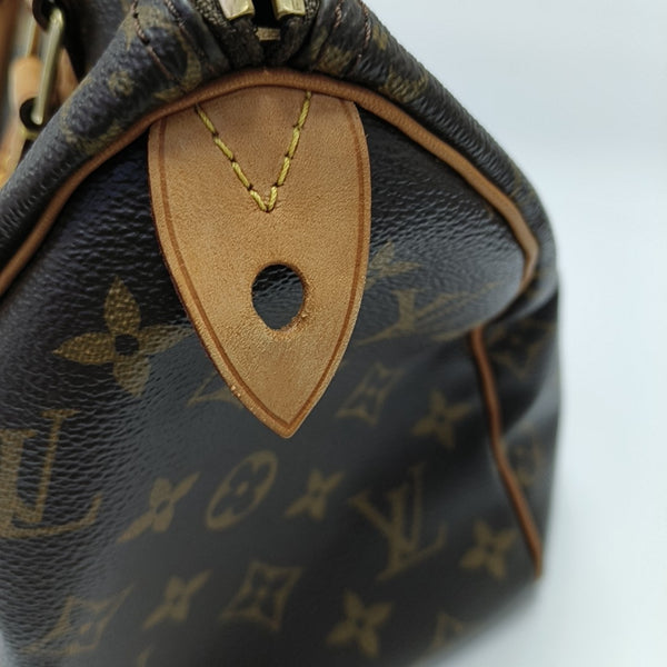 SPEEDY 25 Monogram Coated Canvas Brown
