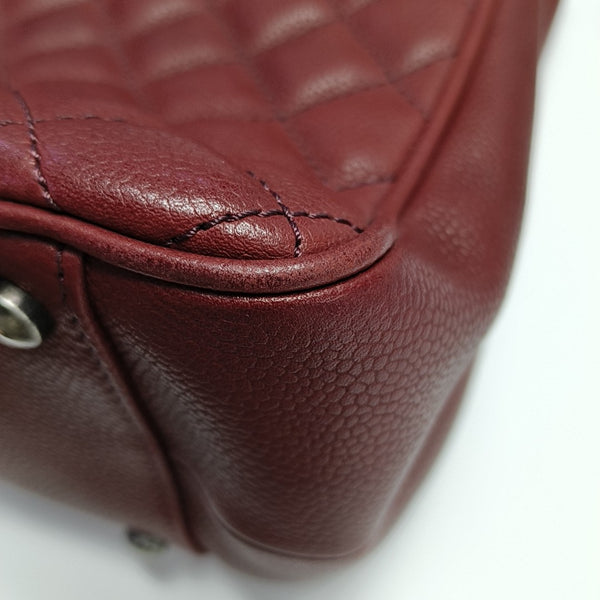 SHIVA Quilted Grained Calfskin Red