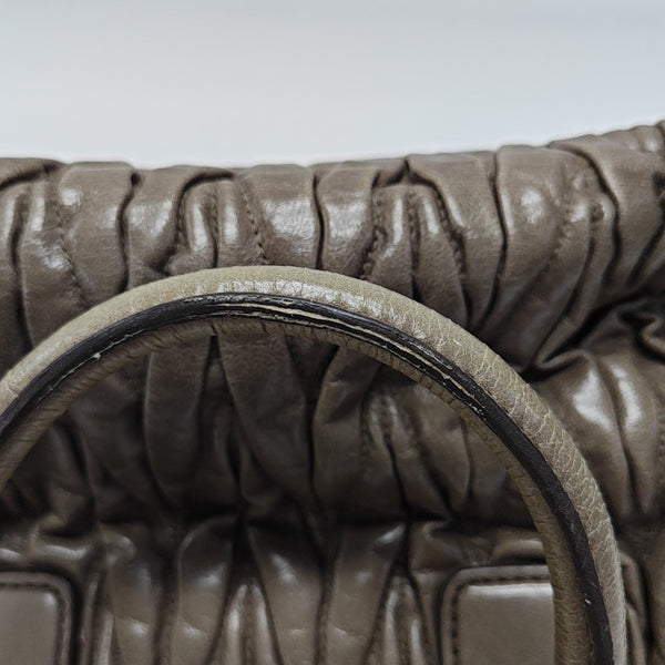 Madras Quilted Lambskin Green