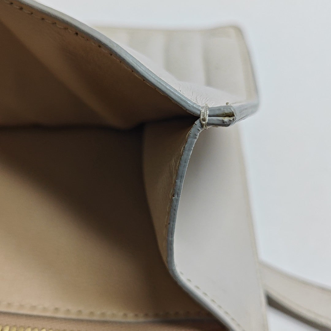 Gancino Quilted Calfskin White
