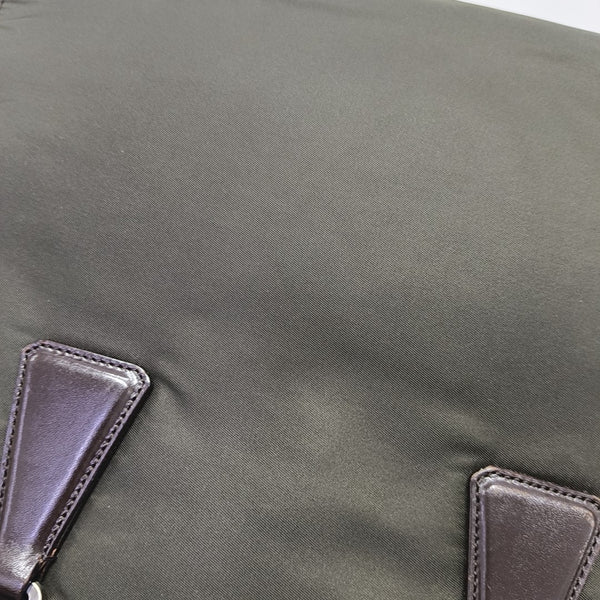 Nylon Top Handle Bag Green