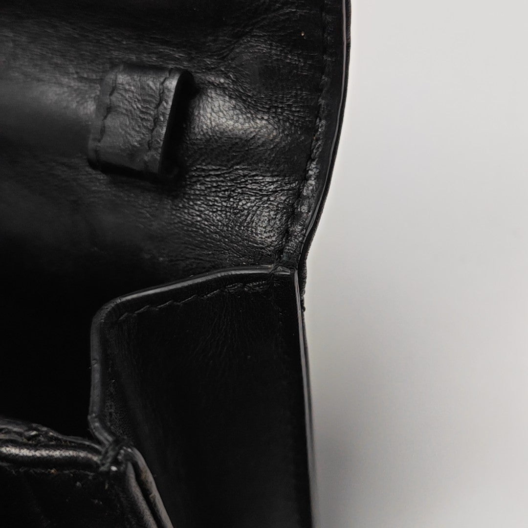Sharp Quilted Calfskin Black