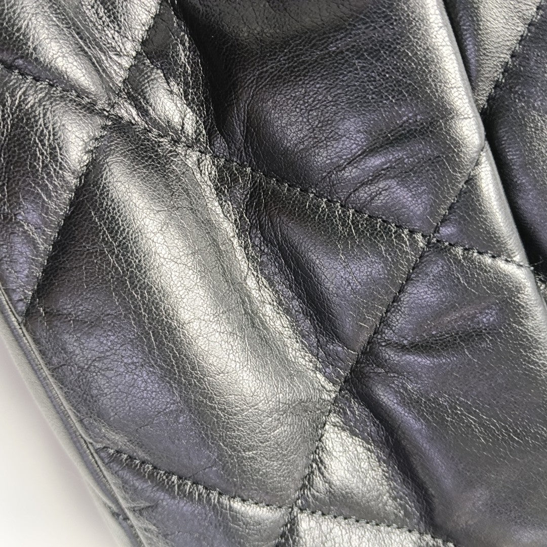 CHANEL 19 Small Quilted Lambskin Black