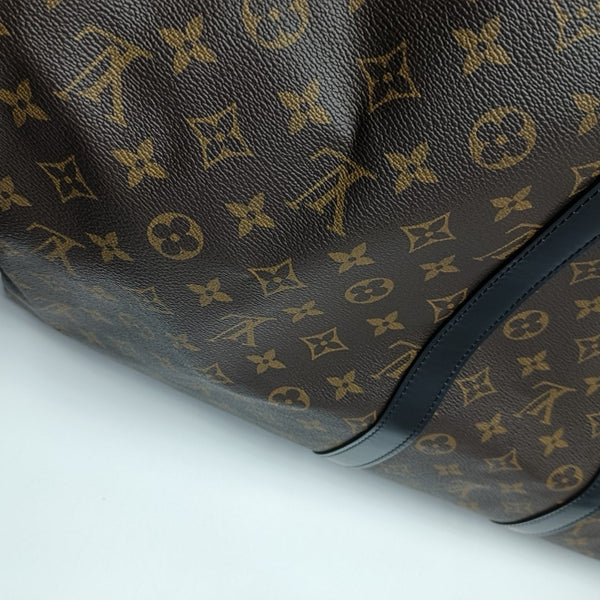KEEPALL 55 Monogram Coated Canvas Brown