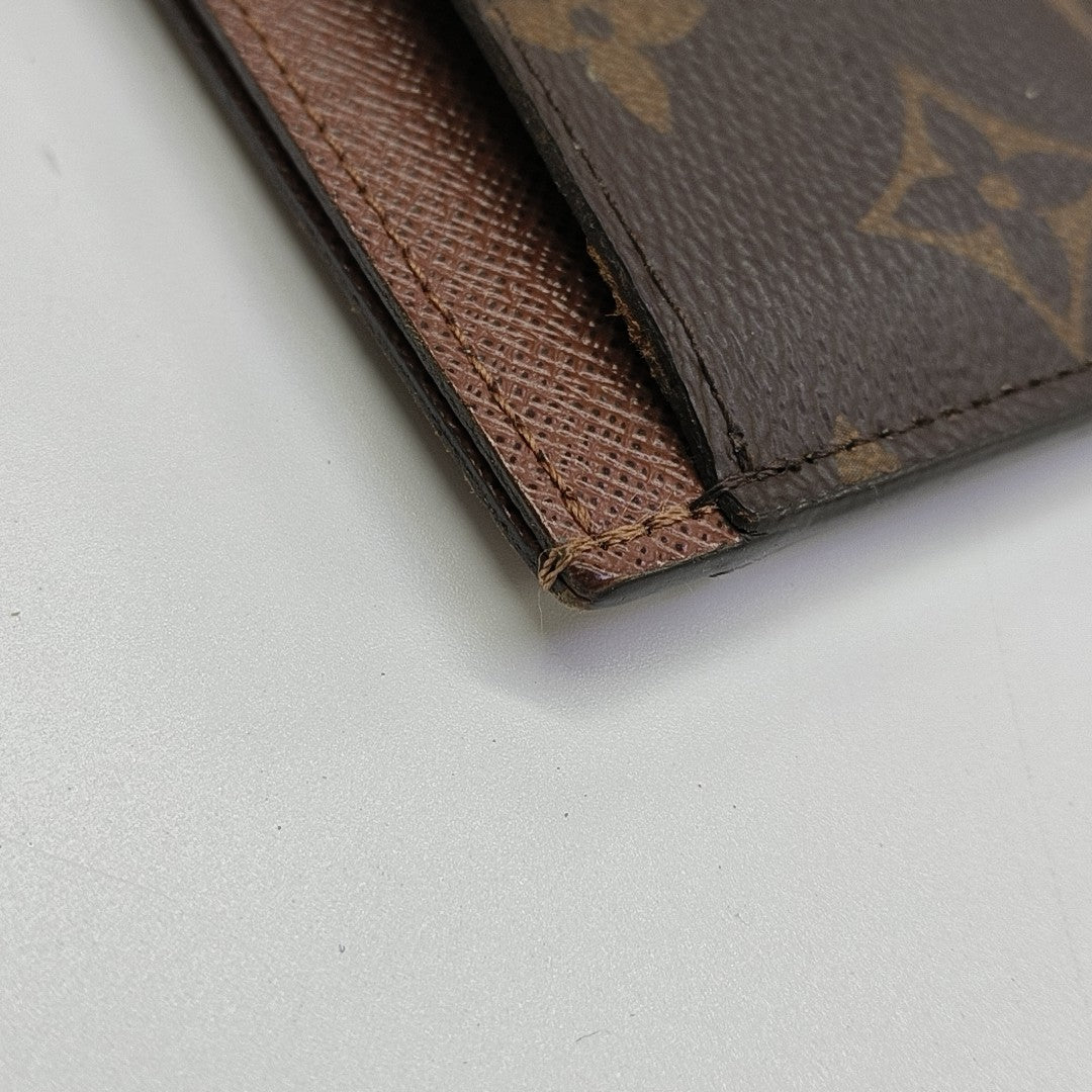 Monogram Coated Canvas Card Holder Brown