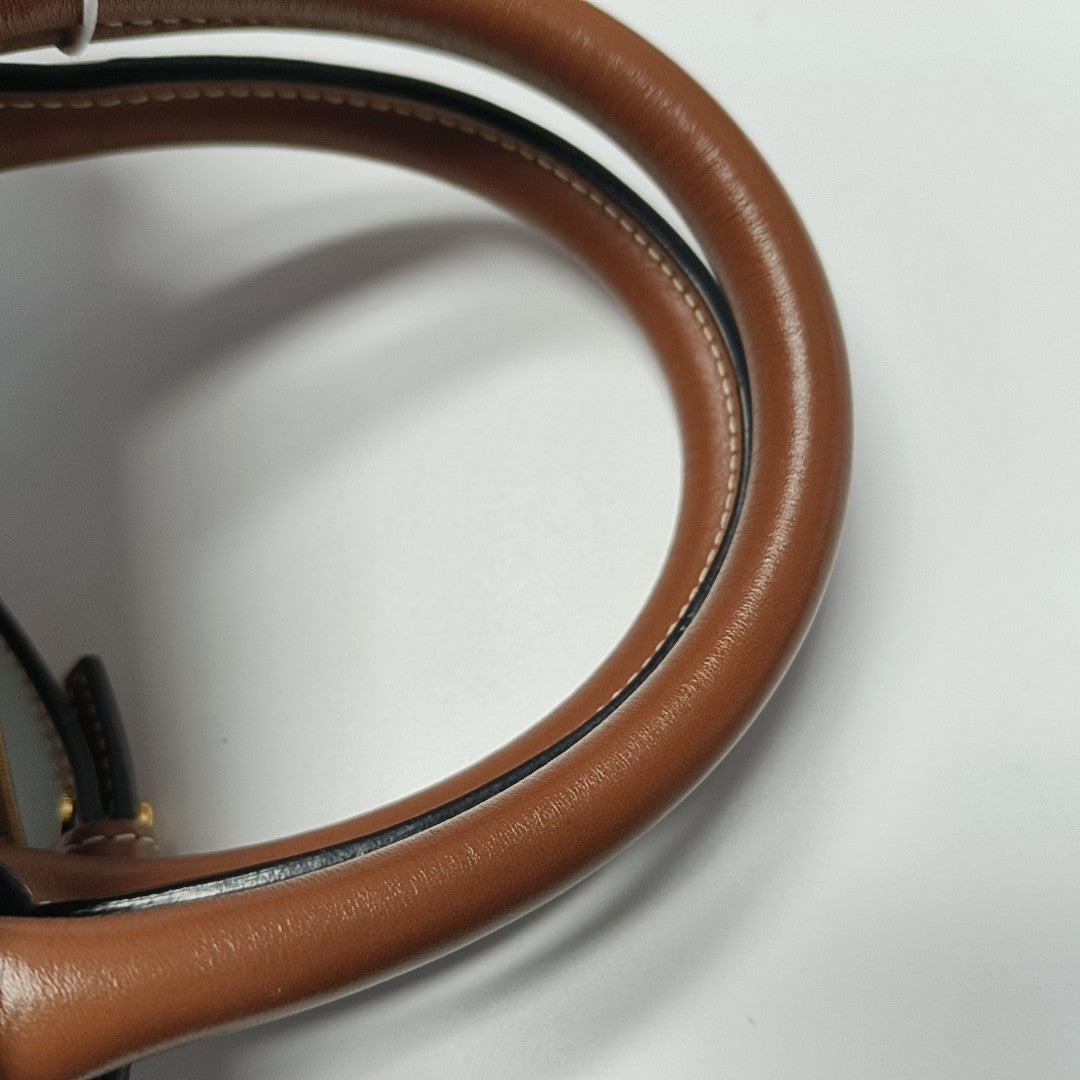 CABAS CELINE Mini Lona Revestida Marrón