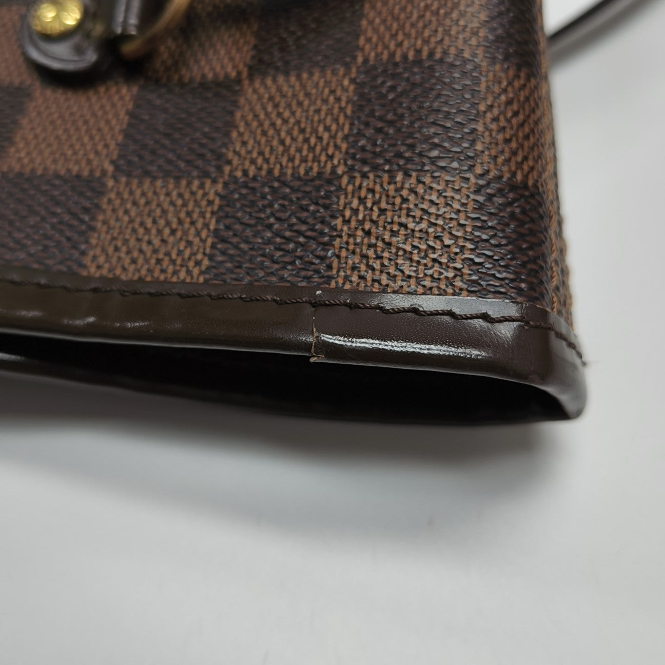 NEVERFULL MM Damier Ebene Coated Canvas Brown