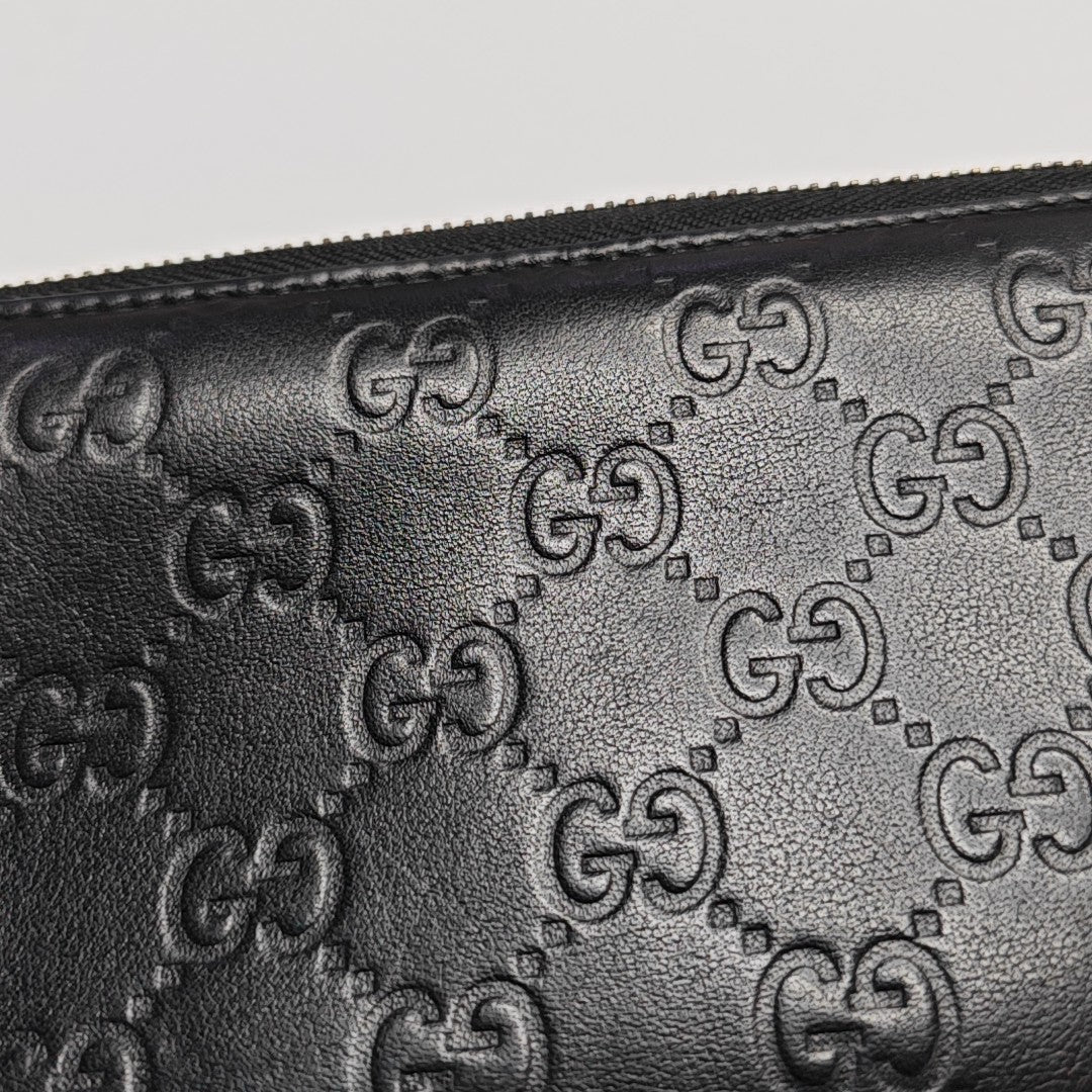 Signature Monogram Calfskin Black Wallet