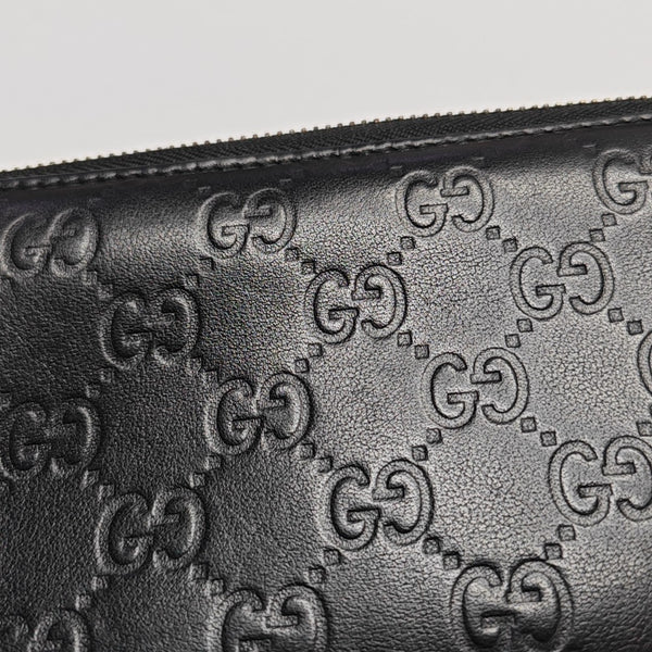 Signature Monogram Calfskin Black Wallet