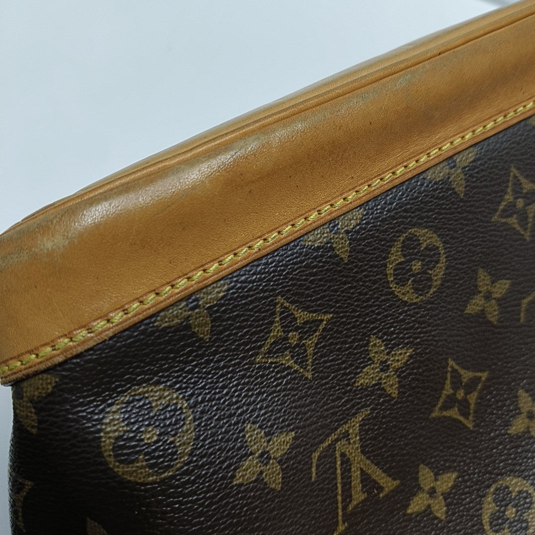 NOÉ BB Monogram Coated Canvas Brown