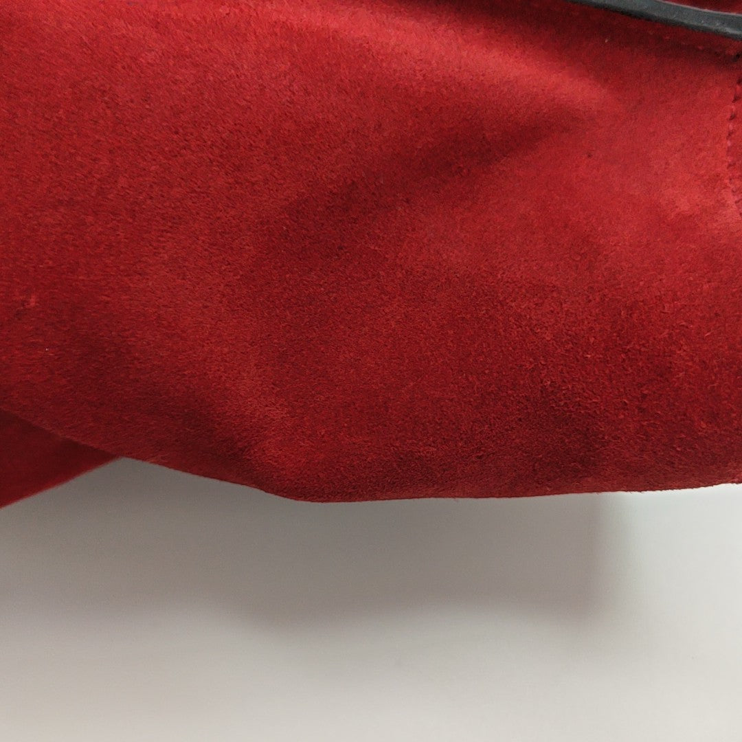 Glace Calf Suede Red