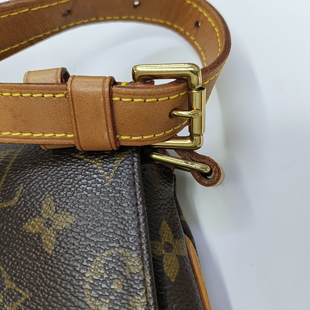 MUSETTE TANGO Monogram Coated Canvas Brown