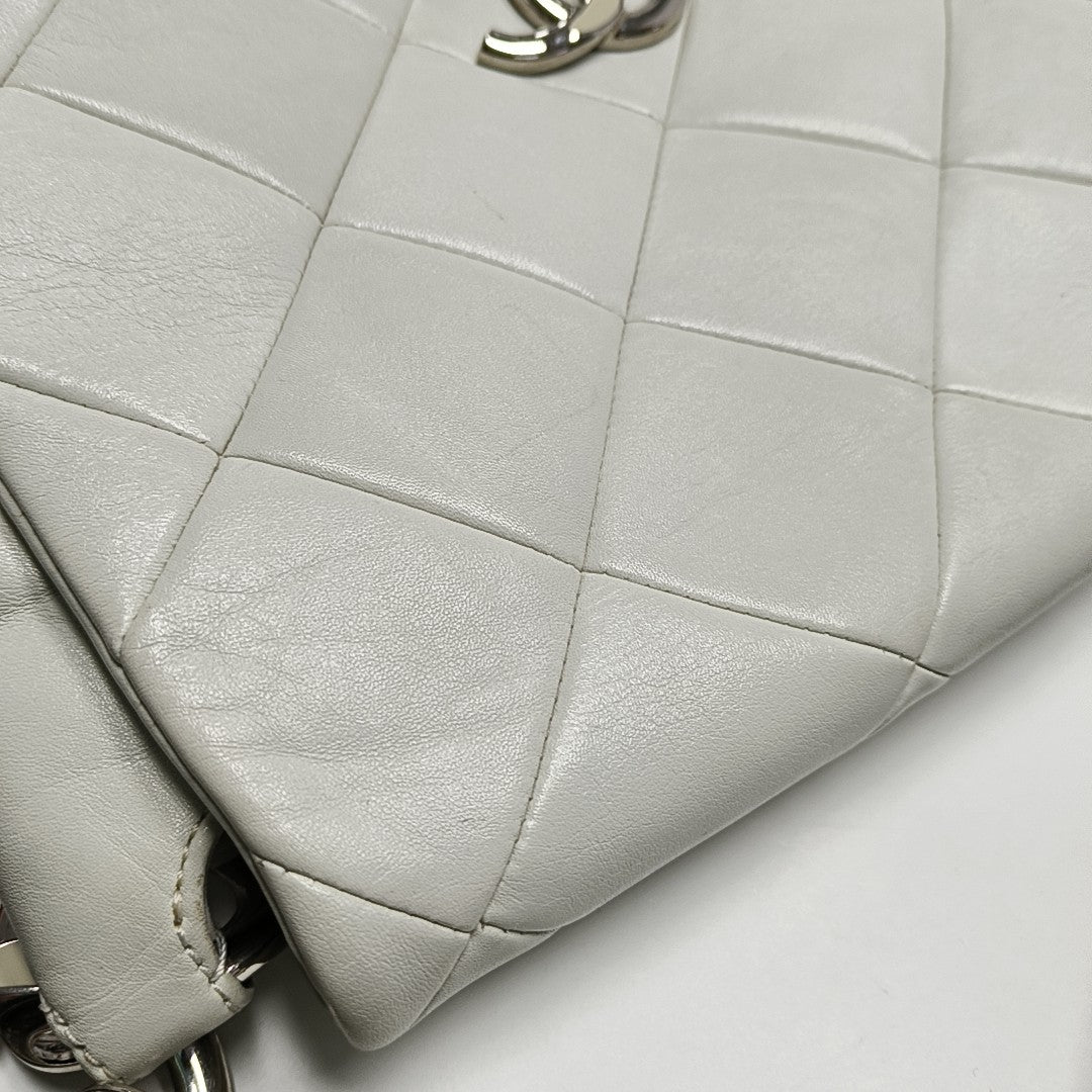ON THE ROAD Quilted Calfskin White