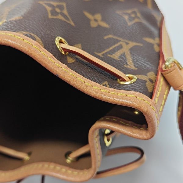 NÉONOÉ Nano Monogram Coated Canvas Brown