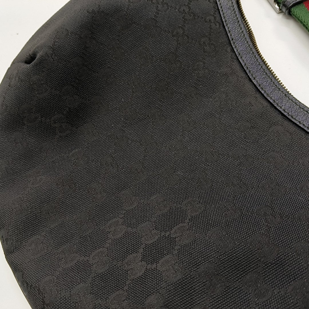 Monogram Canvas Shoulder Bag Black