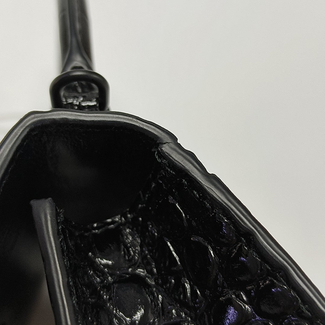 Hourglass Mini Calfskin Black