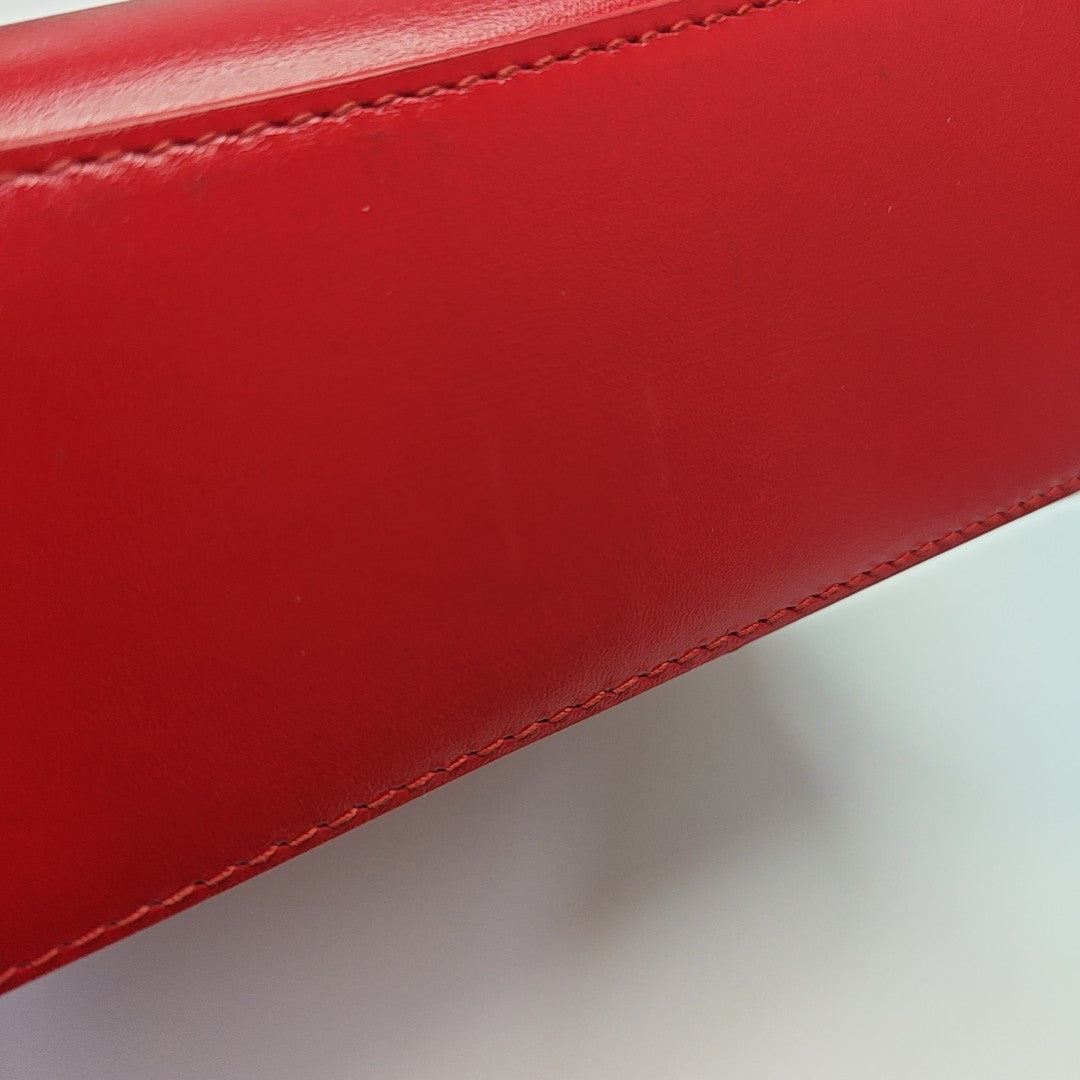 The Clip Calfskin Red