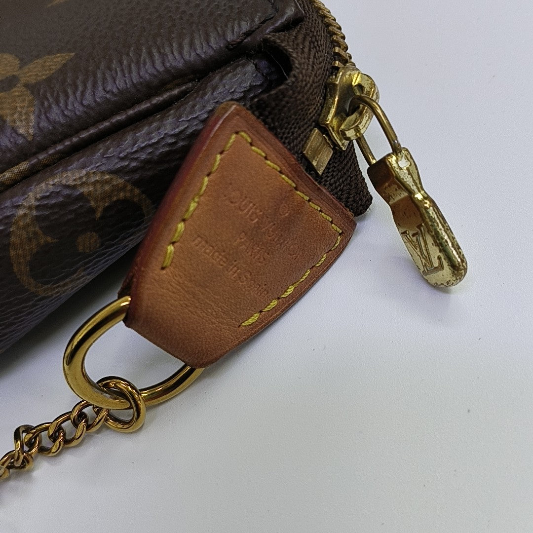 ACCESSOIRES Mini Monogram Coated Canvas Brown