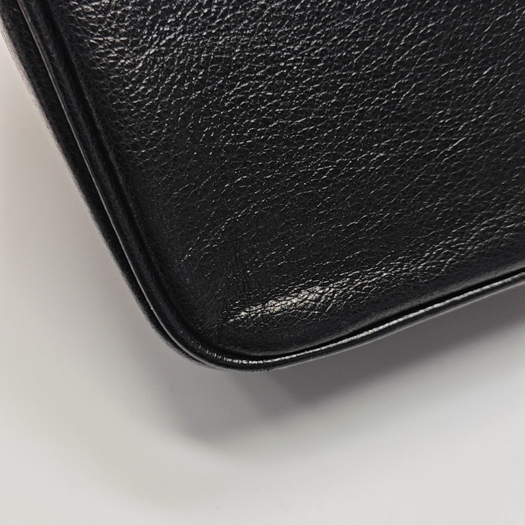 Calfskin Shoulder Bag Black