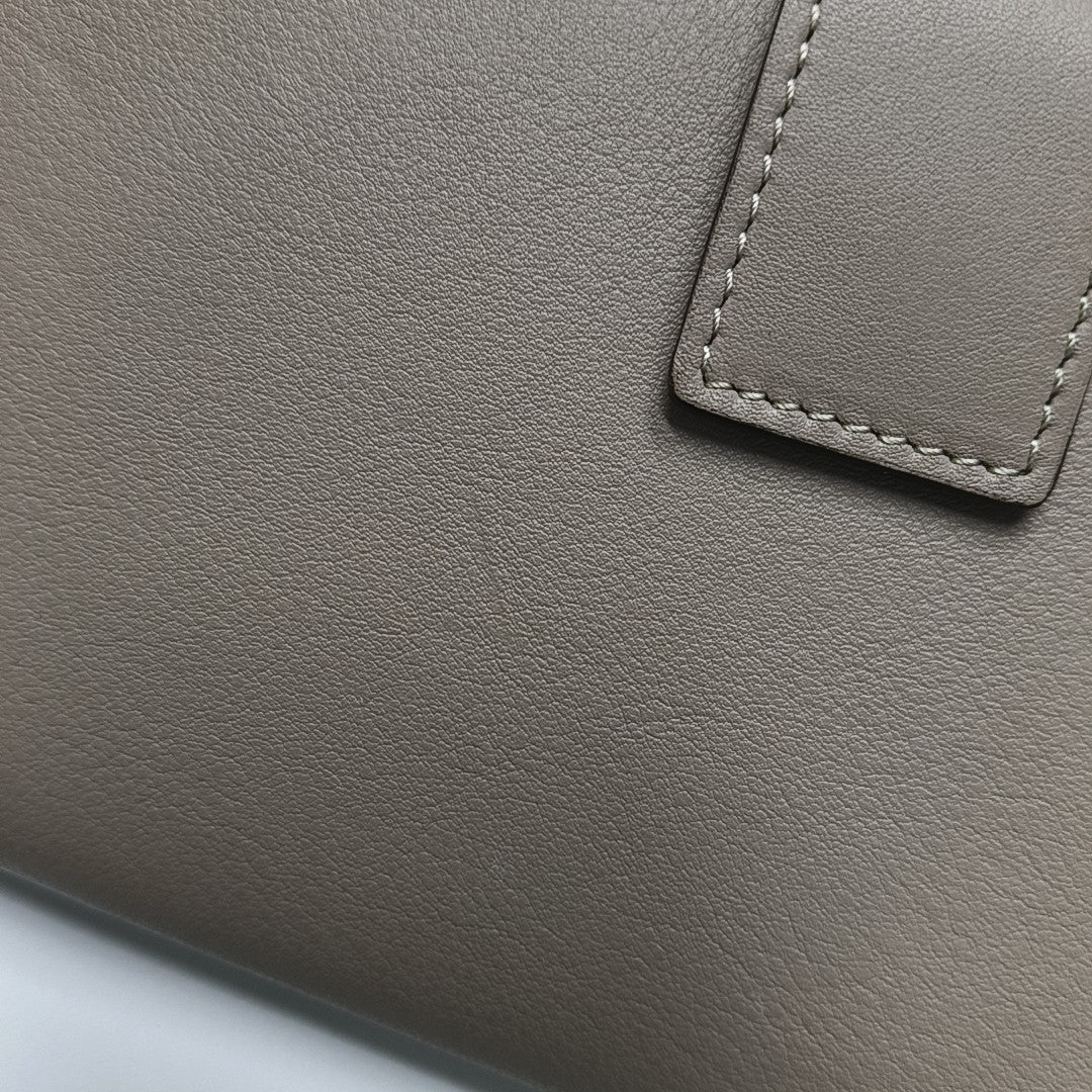 Calfskin Wallet Gray