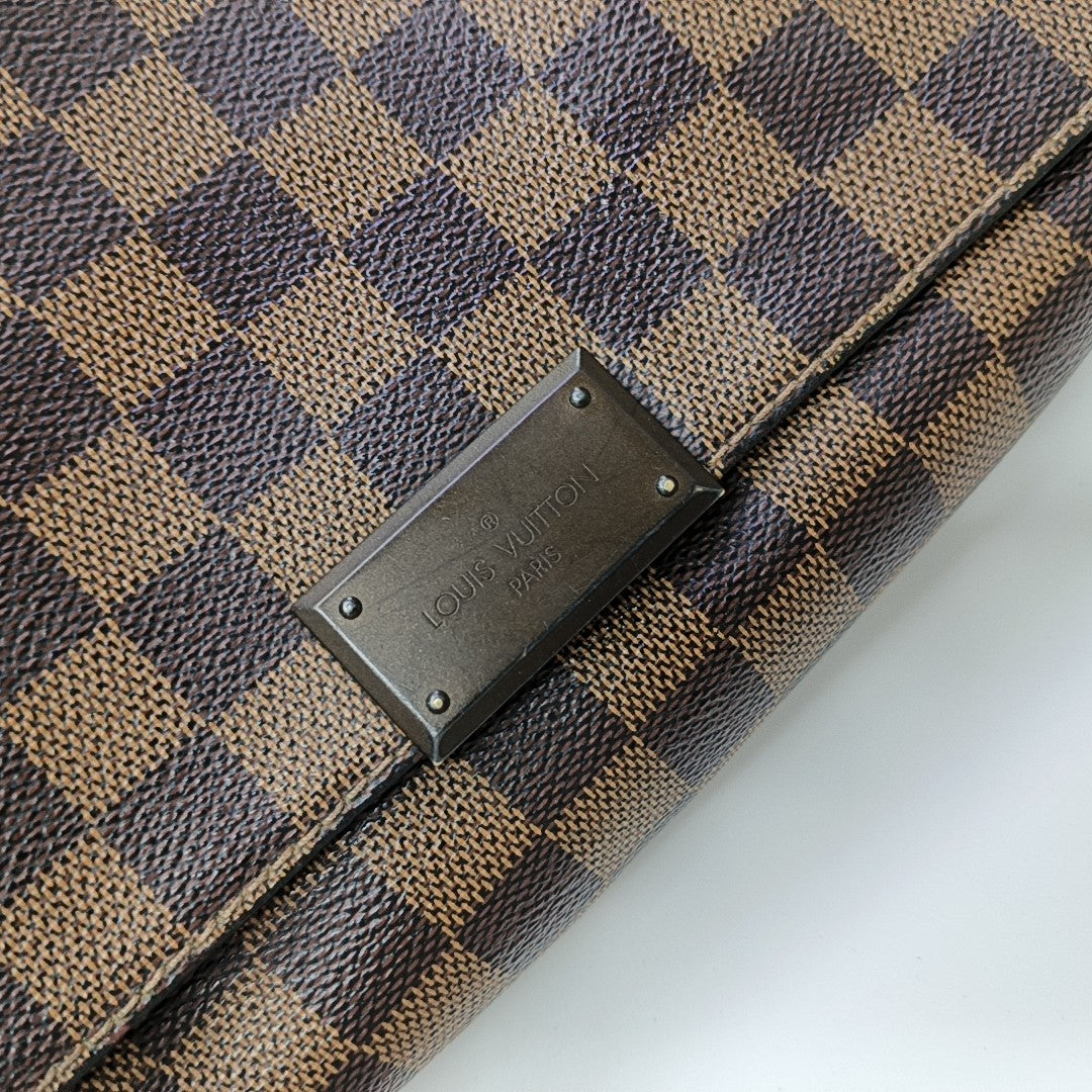 BROOKLYN Damier Ebene Coated Canvas Brown