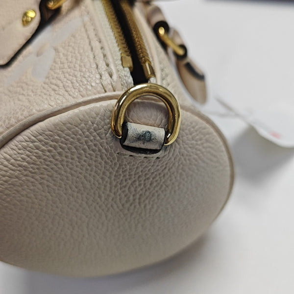 PAPILLON BB Monogram Calfskin Beige