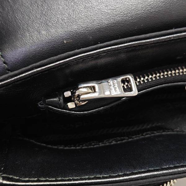 Fabric Shoulder Bag Black