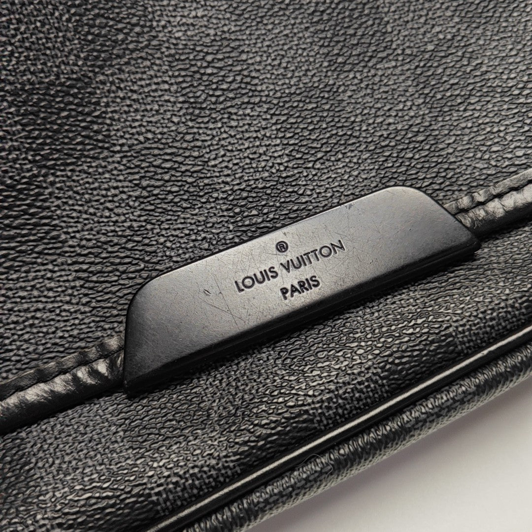 DANIEL MM Damier Graphite Coated Canvas Gray