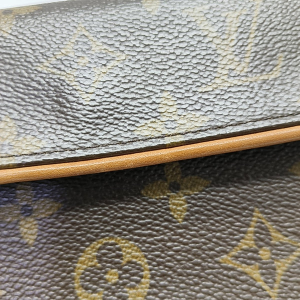 FLORENTINE Monogram Coated Canvas Brown