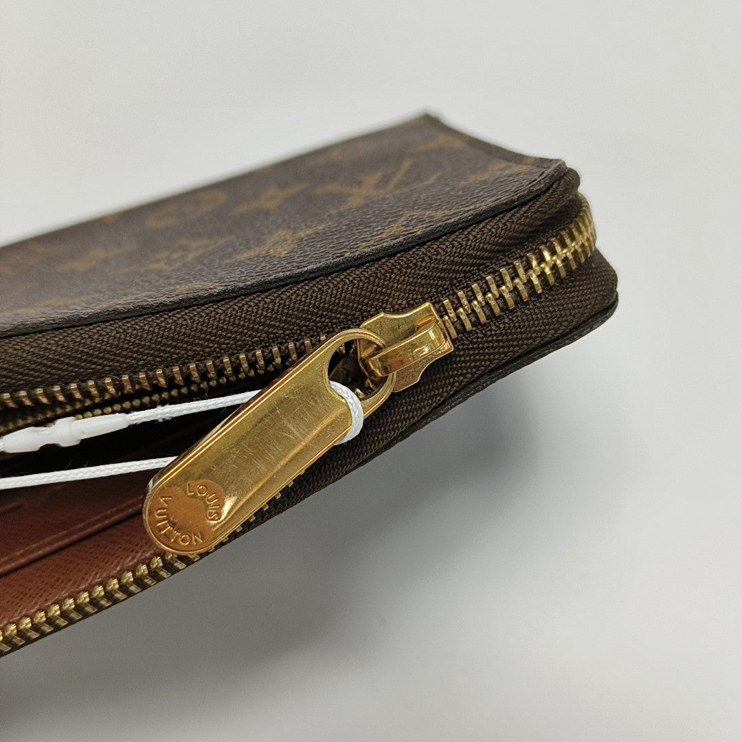 ZIPPY Monogram Coated Canvas Brown Wallet