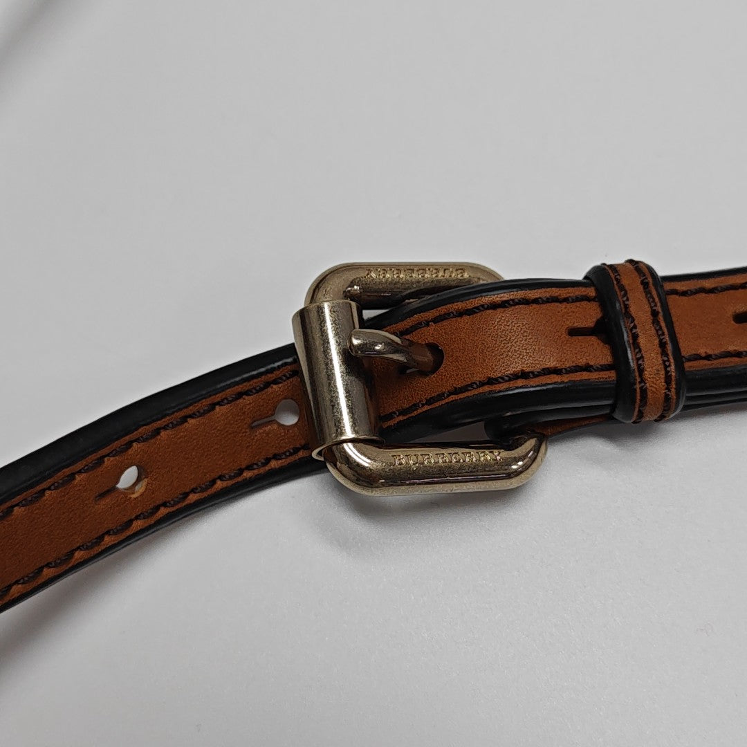 Calfskin Shoulder Bag Brown