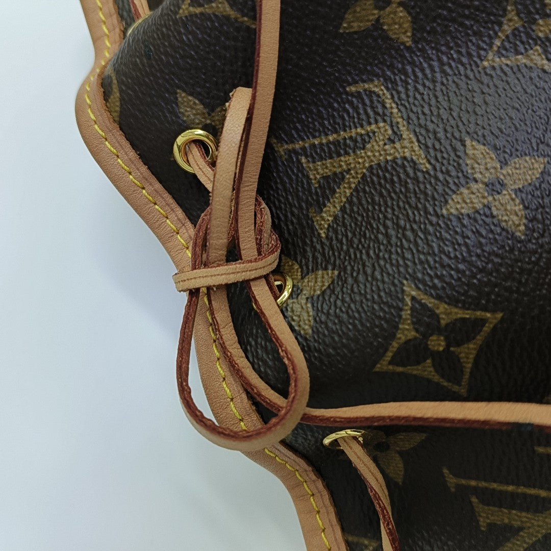 NÉONOÉ Nano Monogram Coated Canvas Brown