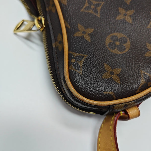 CROISSANT Monogram Coated Canvas Brown