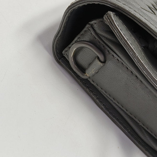 Calfskin Shoulder Bag Gray