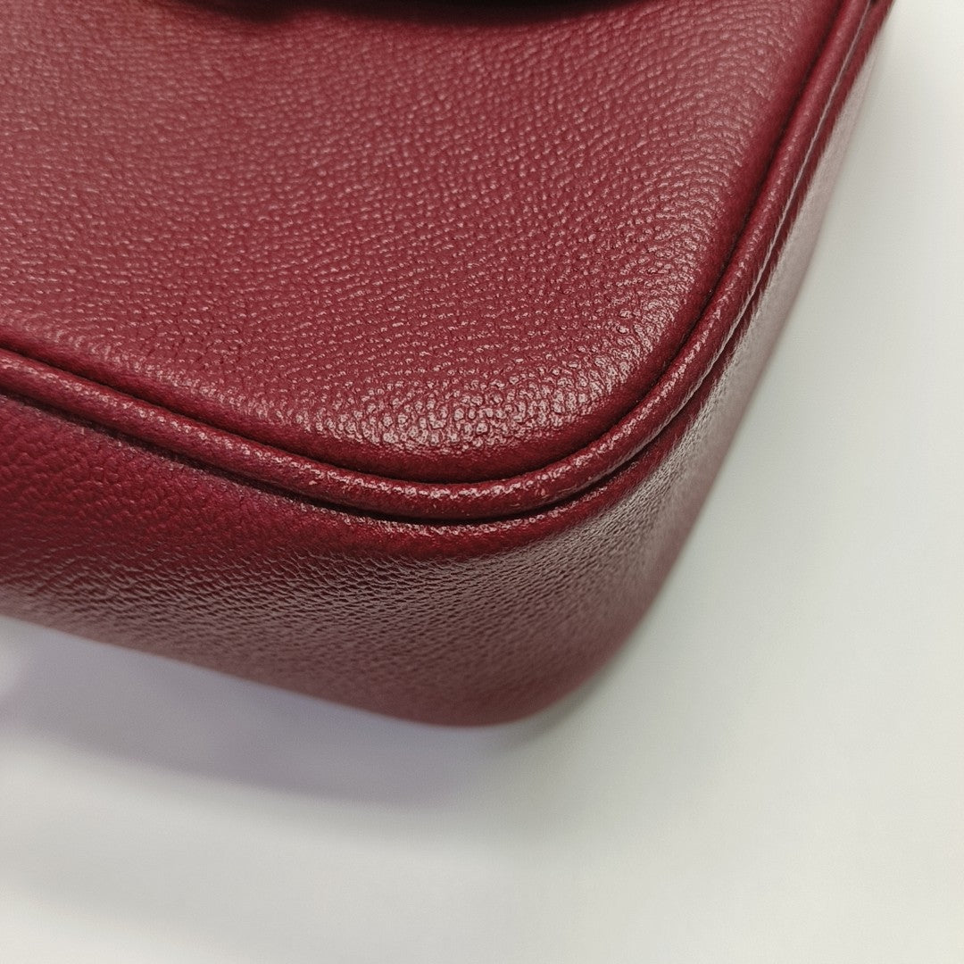 Buckle Calfskin Red