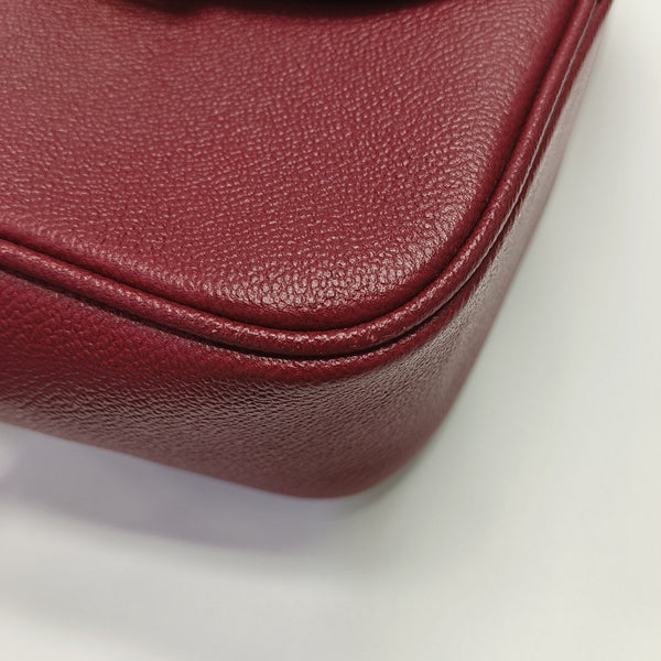 Buckle Calfskin Red