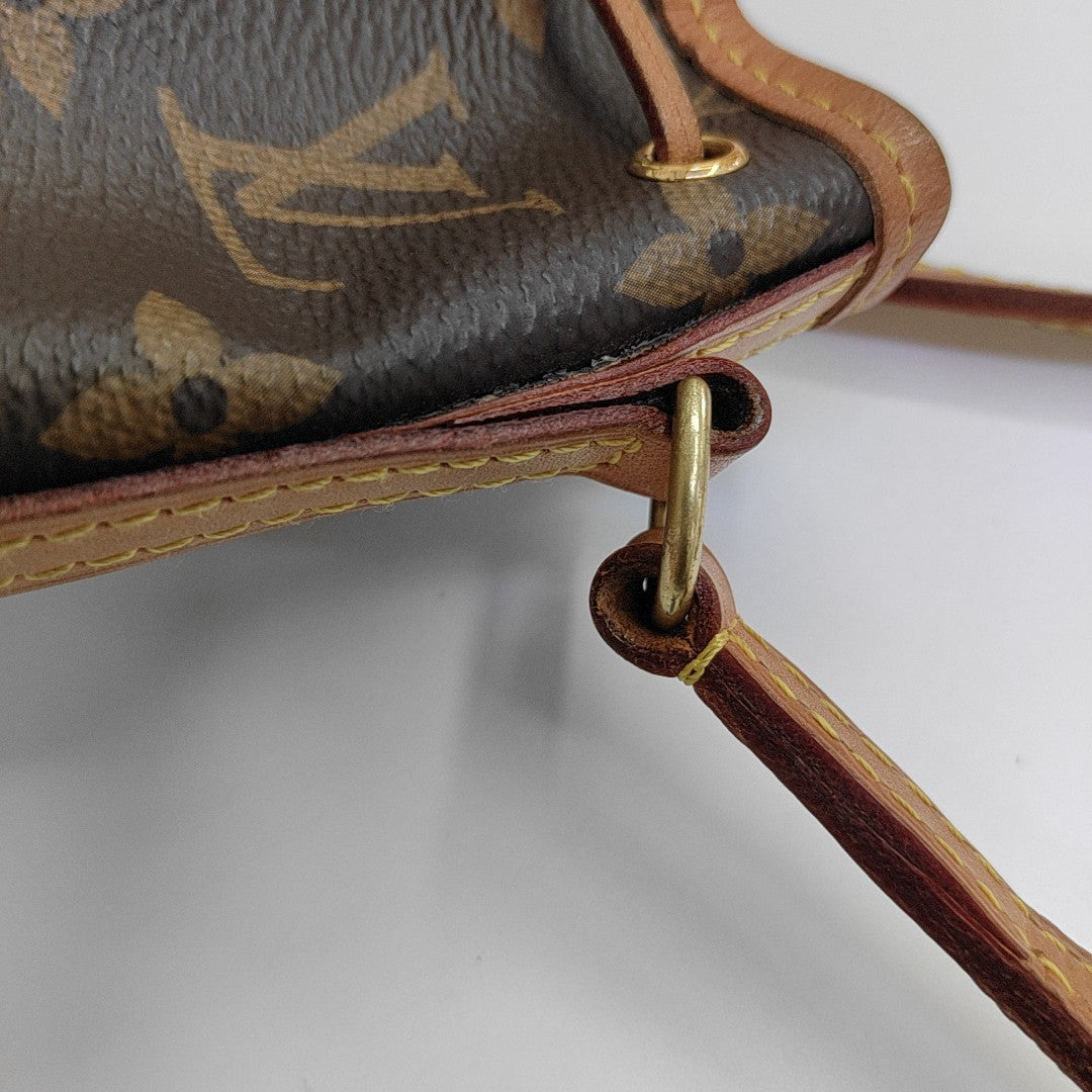 NÉONOÉ Nano Monogram Coated Canvas Brown
