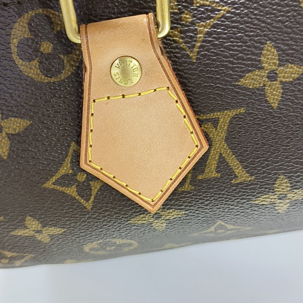 SPEEDY 30 Monogram Coated Canvas Brown