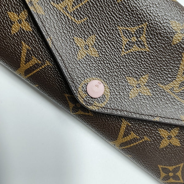 JOSÉPHINE Monogram Coated Canvas Brown Wallet