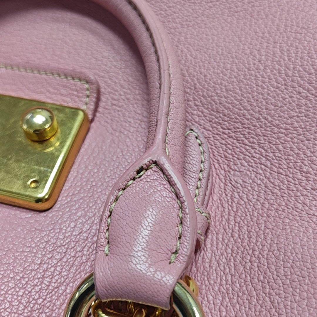 Calfskin Shoulder Bag Pink