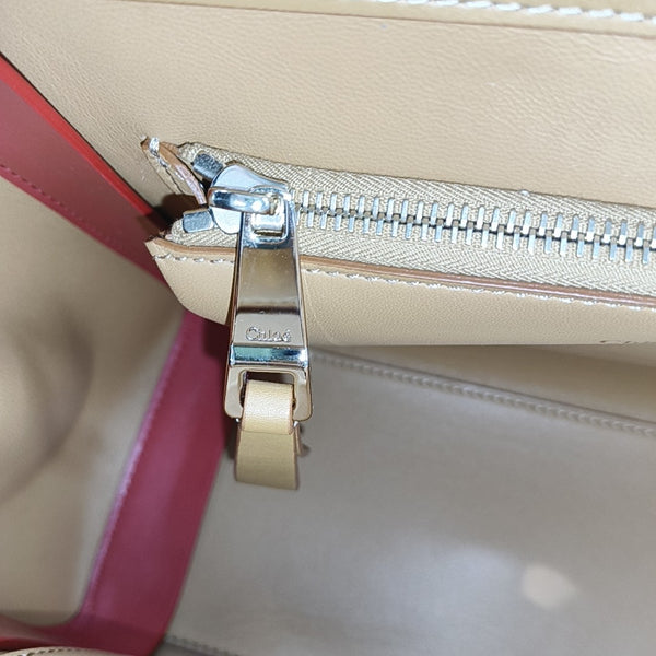 Calfskin Top Handle Bag Brown